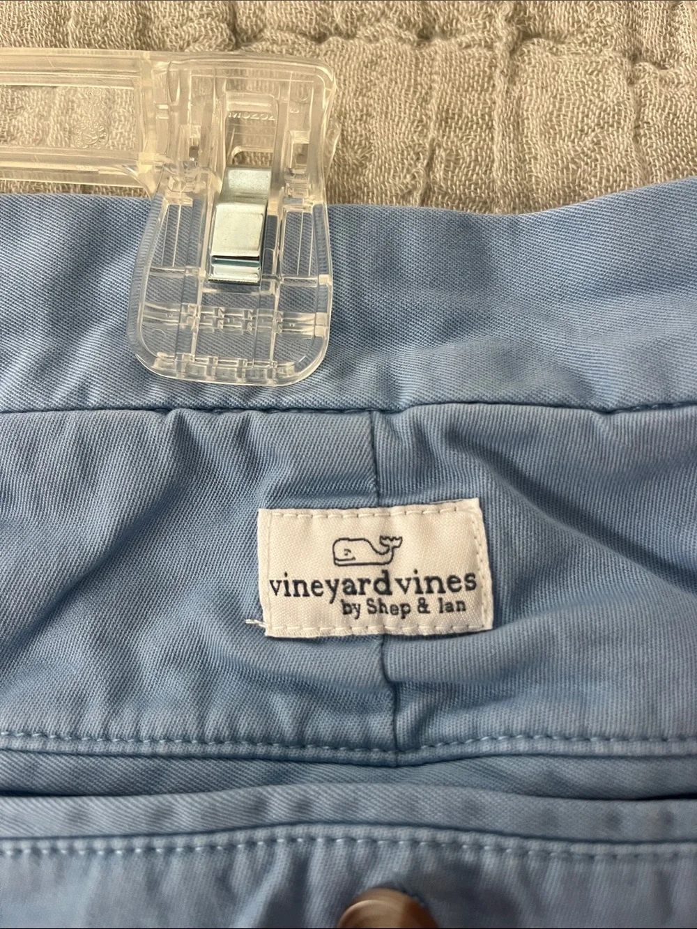 Vineyard Vines Light Blue Flat Front Chino Shorts
